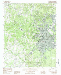 Rock Hill West 1984 topographic map thumbnail