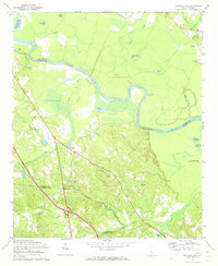 Saylors Lake 1972 topographic map thumbnail