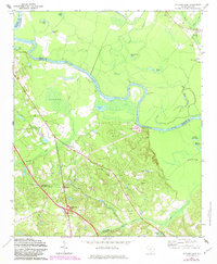 Saylors Lake 1972 topographic map thumbnail