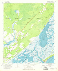Sewee Bay 1959 topographic map thumbnail
