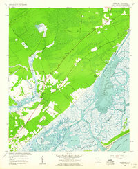 Sewee Bay 1959 topographic map thumbnail