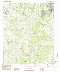 Simpsonville 1983 topographic map thumbnail
