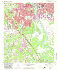 Southwest Columbia 1972 topographic map thumbnail