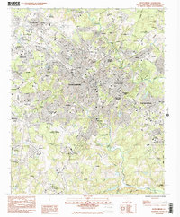 Spartanburg 1983 topographic map thumbnail
