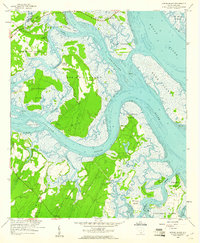 Spring Island 1958 topographic map thumbnail
