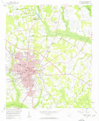 Sumter East 1957 topographic map thumbnail