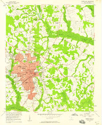 Sumter East 1957 topographic map thumbnail