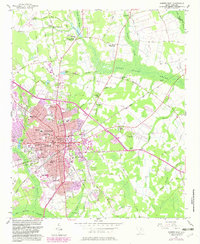 Sumter East 1957 topographic map thumbnail