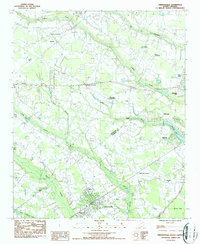 Timmonsville 1986 topographic map thumbnail