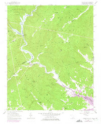 Tugaloo Lake 1957 topographic map thumbnail