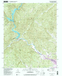 Tugaloo Lake topographic map thumbnail