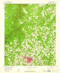 Walhalla 1959 topographic map thumbnail