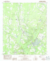 Walterboro 1988 topographic map thumbnail