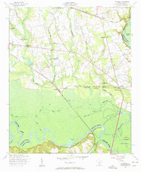 Wateree 1953 topographic map thumbnail