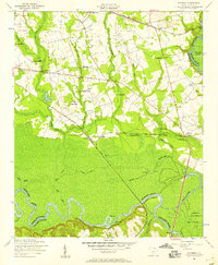 Wateree 1953 topographic map thumbnail