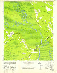 Yauhannah 1943 topographic map thumbnail