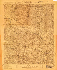Bamberg 1919 topographic map thumbnail