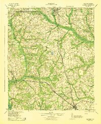 Allendale 1943 topographic map thumbnail