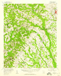 Ashwood 1957 topographic map thumbnail