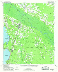 Bonneau 1943 topographic map thumbnail