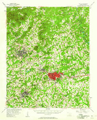 Easley 1957 topographic map thumbnail