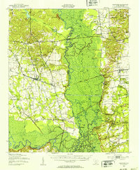 Eastover 1943 topographic map thumbnail