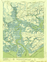 Edisto Island 1919 topographic map thumbnail