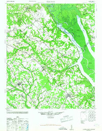 Elloree 1946 topographic map thumbnail