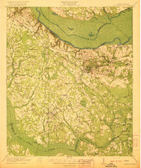 Eutawville 1921 topographic map thumbnail