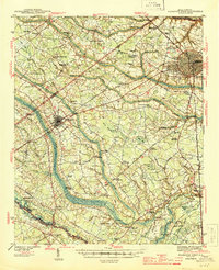 Florence West 1945 topographic map thumbnail