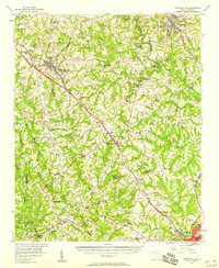 Fountain Inn 1957 topographic map thumbnail