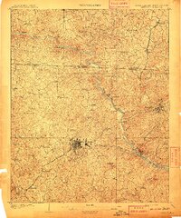 Gaffney 1909 topographic map thumbnail