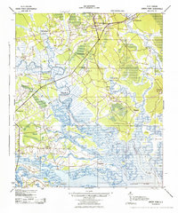 Green Pond 1943 topographic map thumbnail