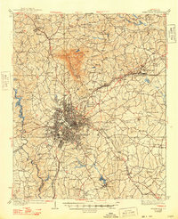 Greenville 1938 topographic map thumbnail
