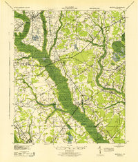 Mayesville 1943 topographic map thumbnail