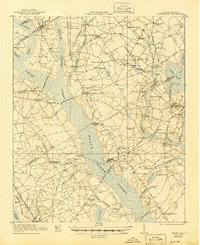 Mayesville 1921 topographic map thumbnail