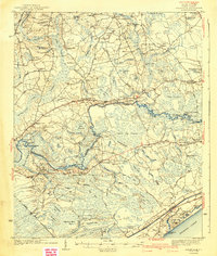 Nixonville 1942 topographic map thumbnail