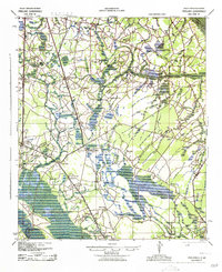 Pineland 1943 topographic map thumbnail