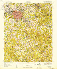 Spartanburg 1949 topographic map thumbnail