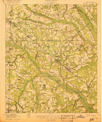 Varnville 1918 topographic map thumbnail
