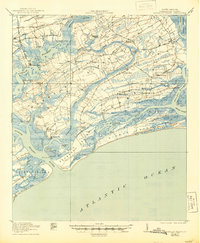 Wadmelaw Island topographic map thumbnail