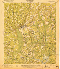 Walterboro 1918 topographic map thumbnail