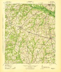 Williston 1943 topographic map thumbnail
