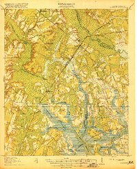 Yemassee 1918 topographic map thumbnail