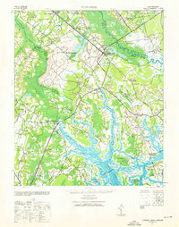Yemassee 1943 topographic map thumbnail