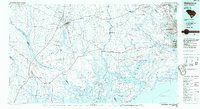 Walterboro 1986 topographic map thumbnail