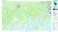 Walterboro 1990 topographic map thumbnail