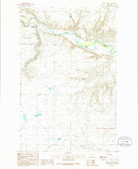Abbott Lake 1985 topographic map thumbnail