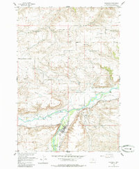 Absarokee 1955 topographic map thumbnail