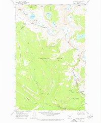 Ahern Pass 1968 topographic map thumbnail